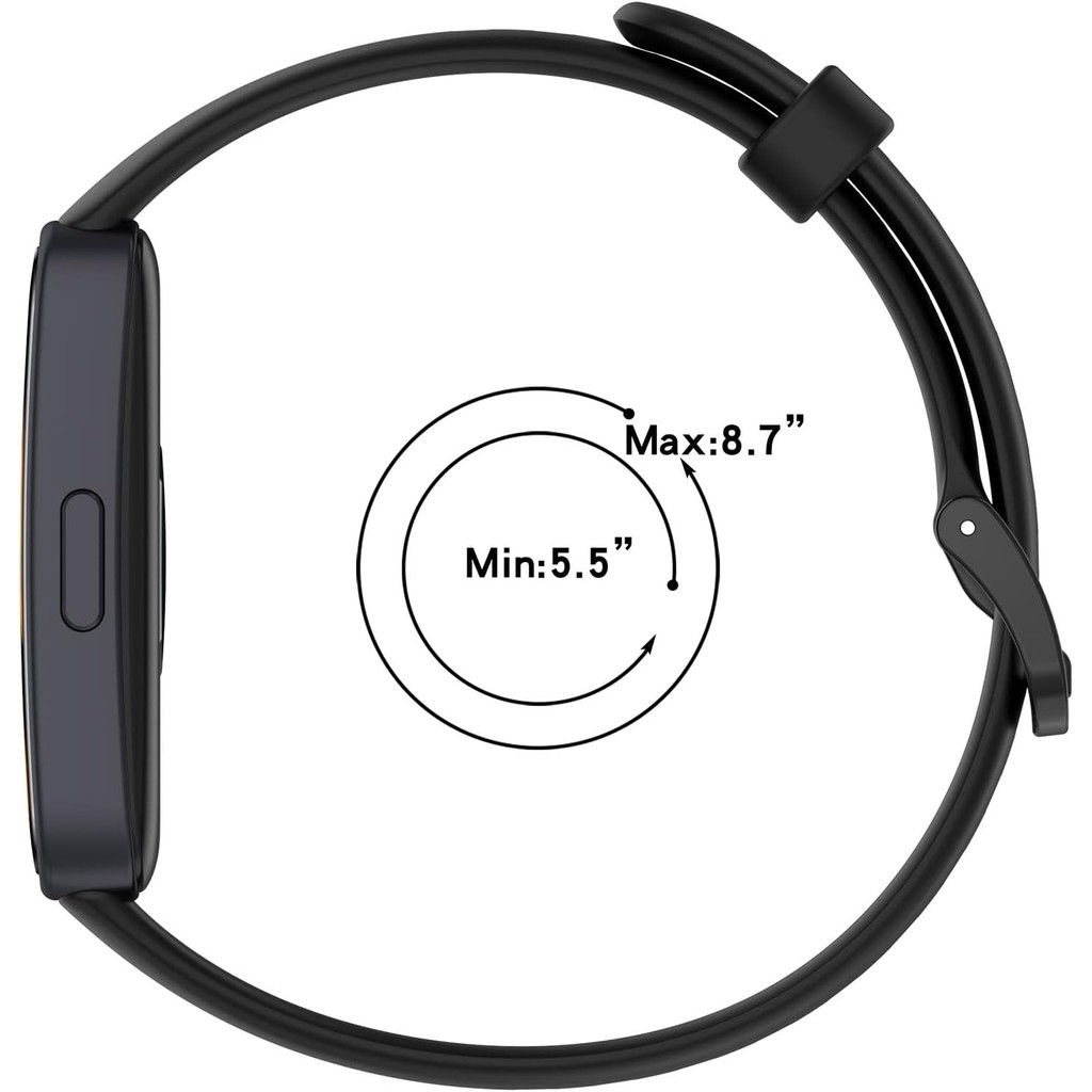 E ECSEM Bands ใช้งานร่วมกับ Huawei Band 10/9/8 Smartwatch เปลี่ยนซิลิโคนปรับสร้อยข้อมืออุปกรณ์เสริมส