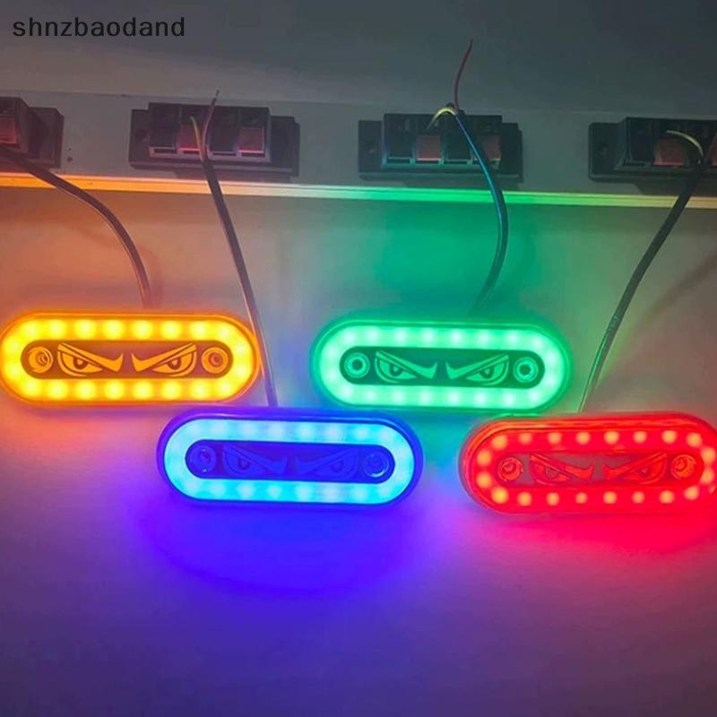 [shnzbaodand] การมองเห็นสูง 12V/24V LED Side Markers โหมดไฟกระพริบและคงที่สําหรับรถบรรทุกรถพ่วงและรถจักรยานยนต์ PPPK