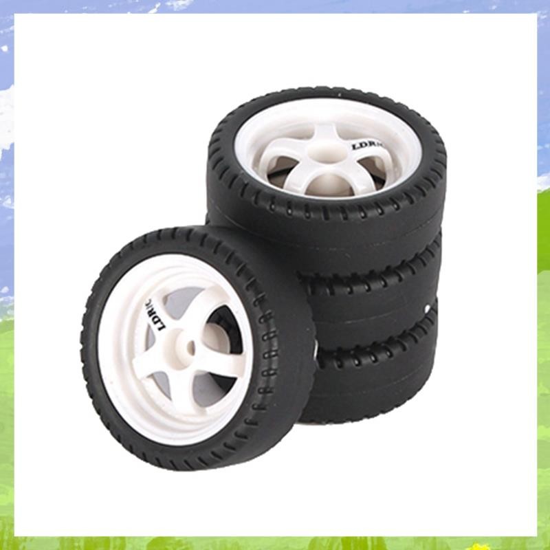 4 ชิ้น 33 มิลลิเมตร RC Drift ล้อยาง Hard Tyre สําหรับ LDRC AE86 A86 A86P LD1801 1/18 RC รถอะไหล่อัพเ