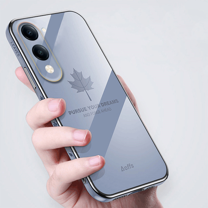 สําหรับ Vivo Y04S / Y04 กรณีหน้าจอกันฝุ่นและ Anti Drop Maple Leaf Shape สําหรับ Vivo Y04S / Y04 ฝาหล