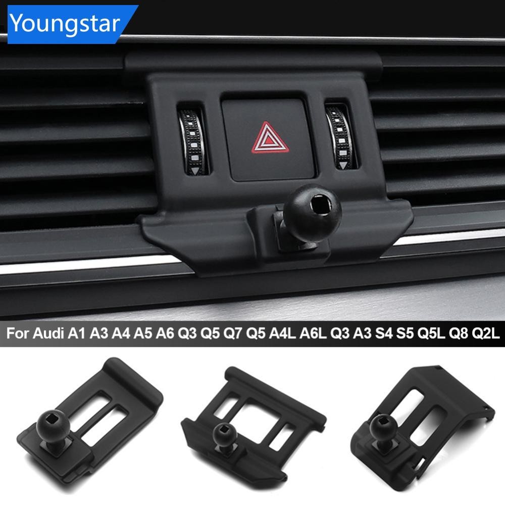 FYY เฉพาะที่วางโทรศัพท์ฐาน Collecation Mount Bracket สําหรับ Audi A1 A3 A4 A5 A6 Q3 Q5 Q7 Q5 A4L A6L