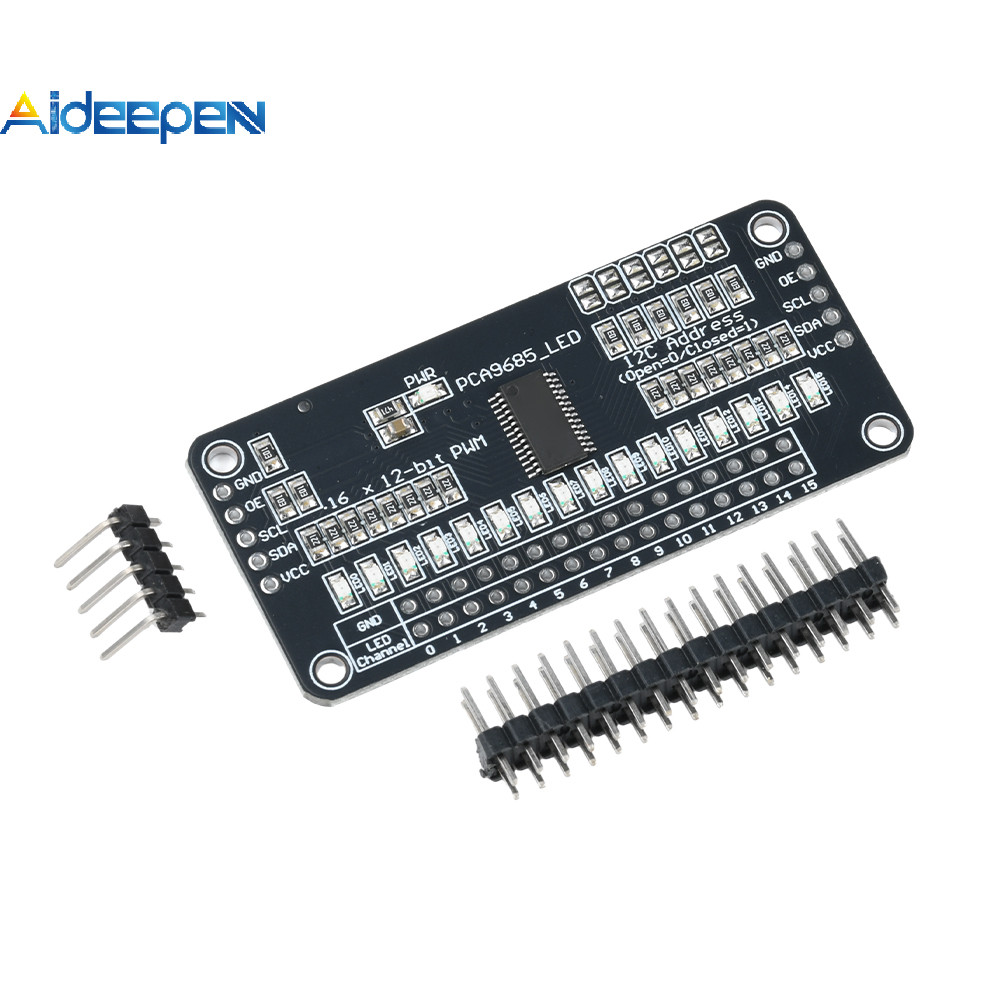 AIDEEPEN PCA9685 16 Channel LED driver board Module I2C PWM controller โมดูล