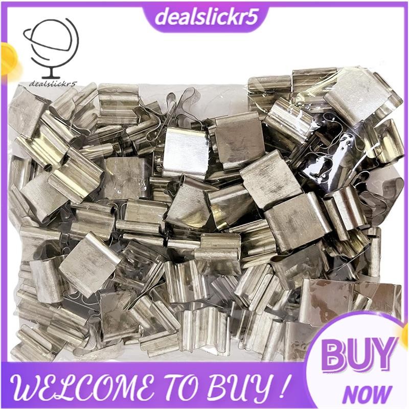 100 ชิ้น Metal Wick Sustainer,Wick Holder สําหรับเทียนไส้ตะเกียงไม้