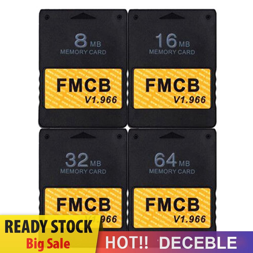 ฟรีการ์ดหน่วยความจํา McBoot v1.966 8MB/16MB/32MB/64MB สําหรับ PS2 FMCB Saver [Deceble.th]