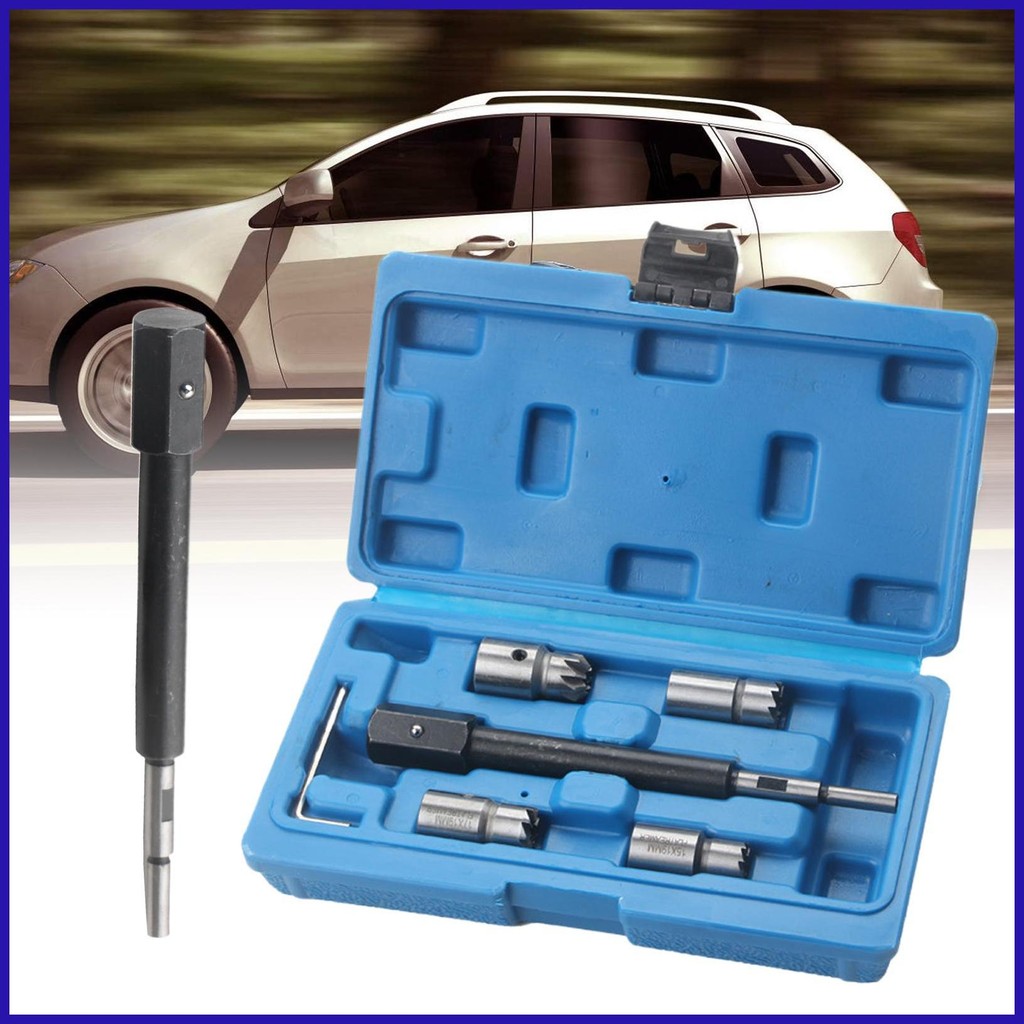 หัวฉีดทําความสะอาดเครื่องยนต์หัวฉีดทําความสะอาดชุด 6 Precision Reamers สําหรับเครื่องตัดหญ้ารถแข่งรถ