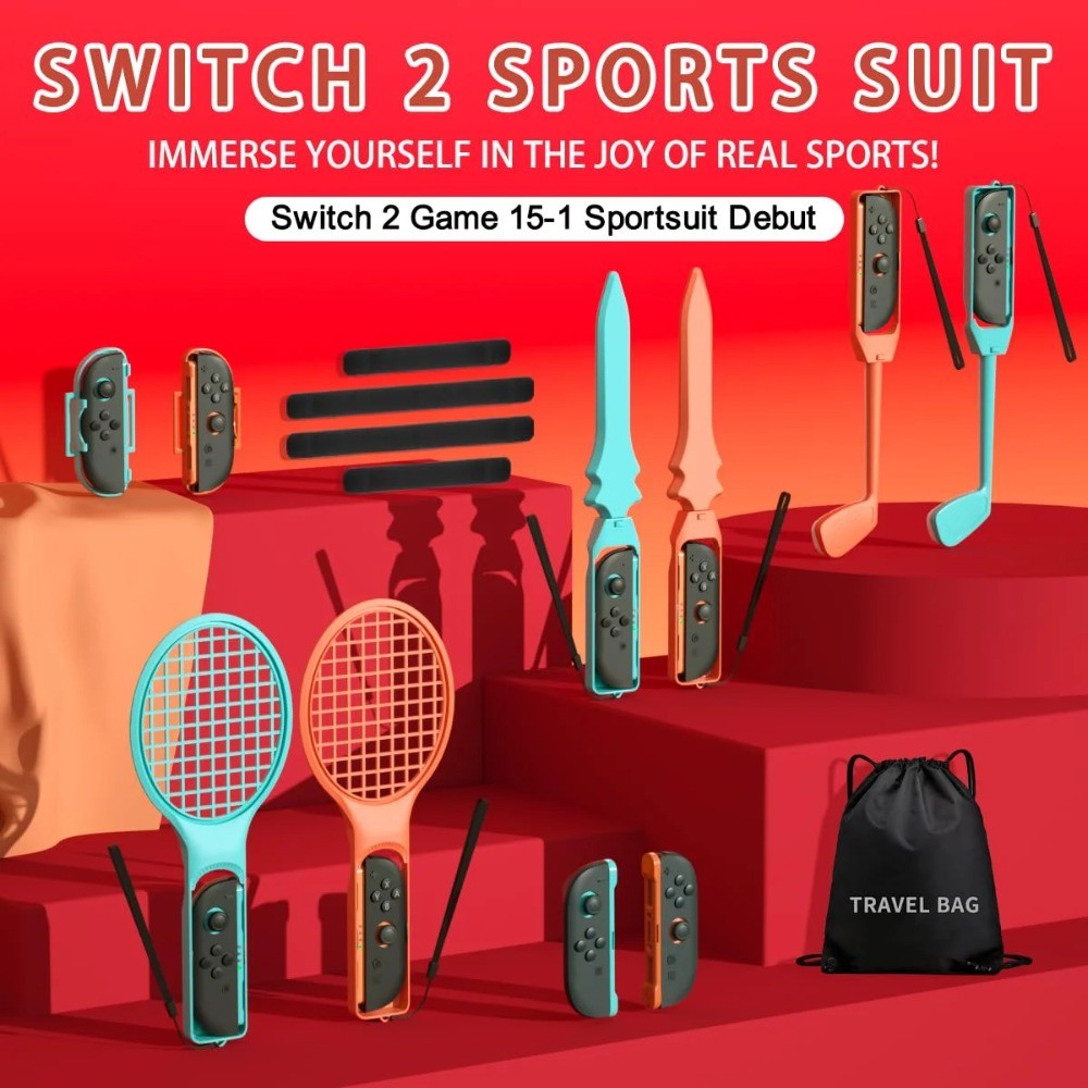 15 in 1 Sports Accessories Set สําหรับ Nintendo Switch 2