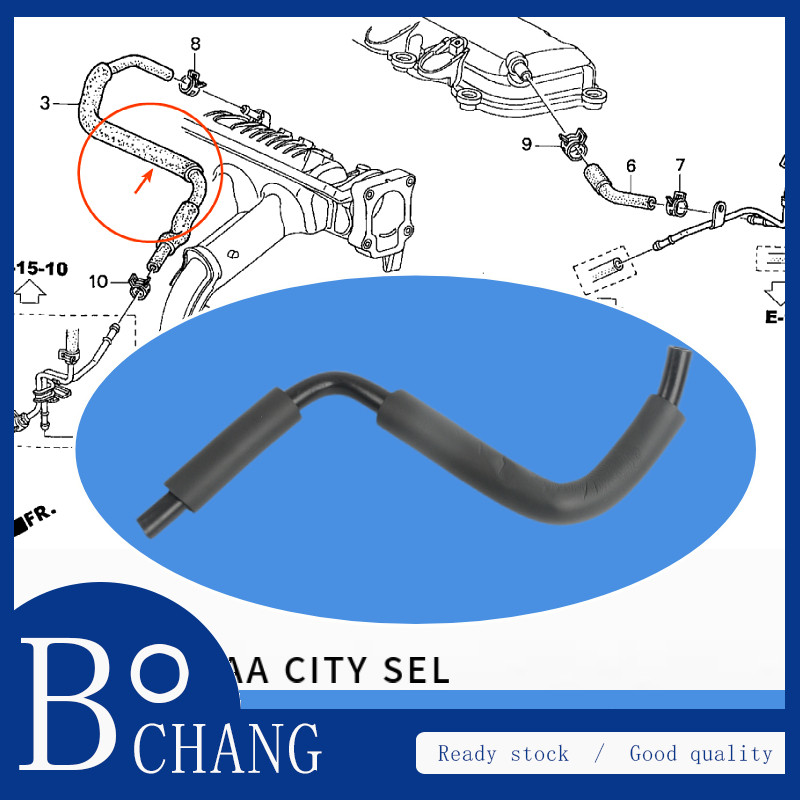 ท่อร่วมไอดี Positive Crankcase ท่อระบายอากาศ PCV สําหรับ HONDA FIT JAZZ SAA CITY SEL FIT SALOON 2003