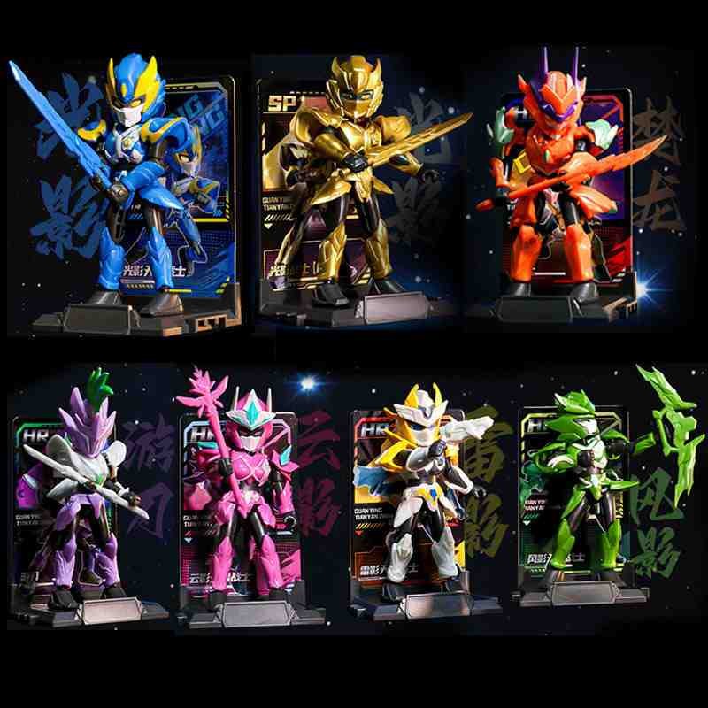 Light Shadow Tianyan Armored Warriors ประกอบของเล่นเด็ก Multi-Joint Man ตัวเลขการกระทํา Building Blo