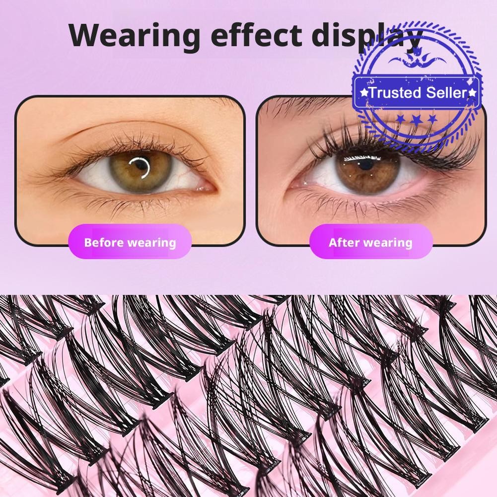 30d/40d/50d/60d/80d Single-Cluster Hot-melt ผมปลอม Single-Cluster Eyelashes Stage ขนตา N8k1