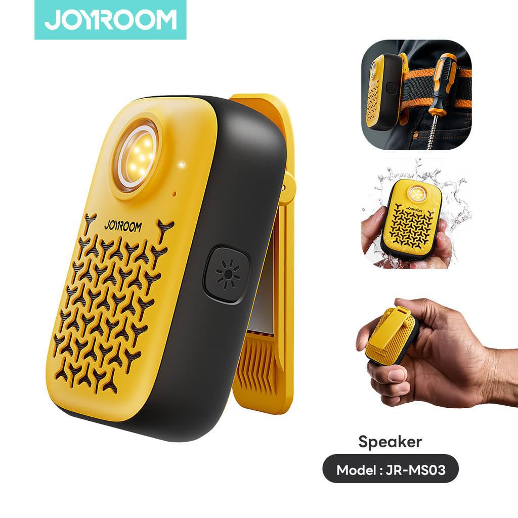 JOYROOM MS03 รุ่น JR-MS03 ลำโพงพกพา เสียงแน่น เบสแน่น 3 โหมดเสียง (ชาร์จ Type-C  แม่เหล็กในตัว)