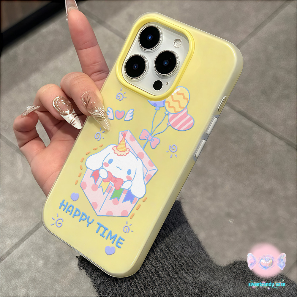 ส่งจากไทย น่ารัก การ์ตูน สีขาว สุนัขที่มีหูใหญ่  เคสยาก สำหรับ iPhone 16 15 14 13 12 11 6 7 8 plus Pro Promax X XR XS ราคา ถูกที่สุด ดีลบีเคเค