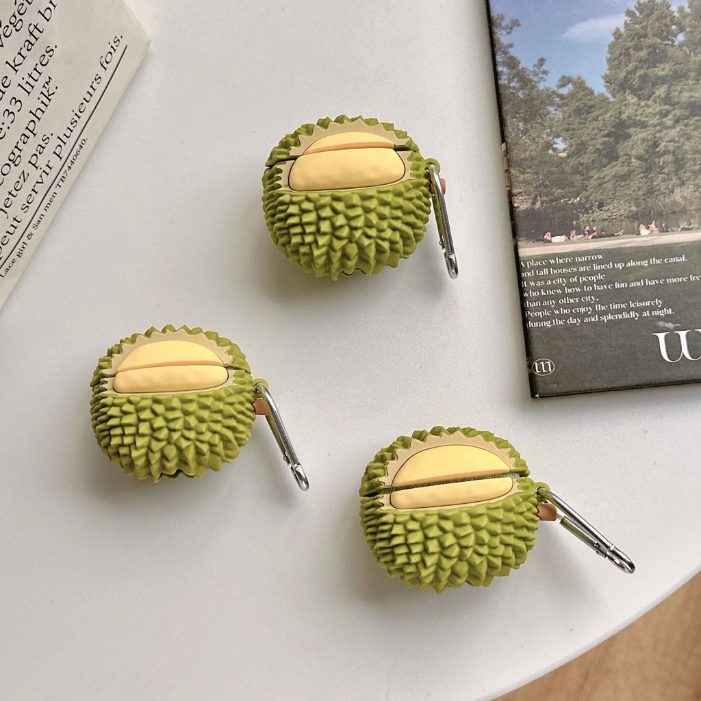 เคสซิลิโคน 3D สําหรับ AirPods Pro 2nd 1st 3rd พร้อมตะขอ