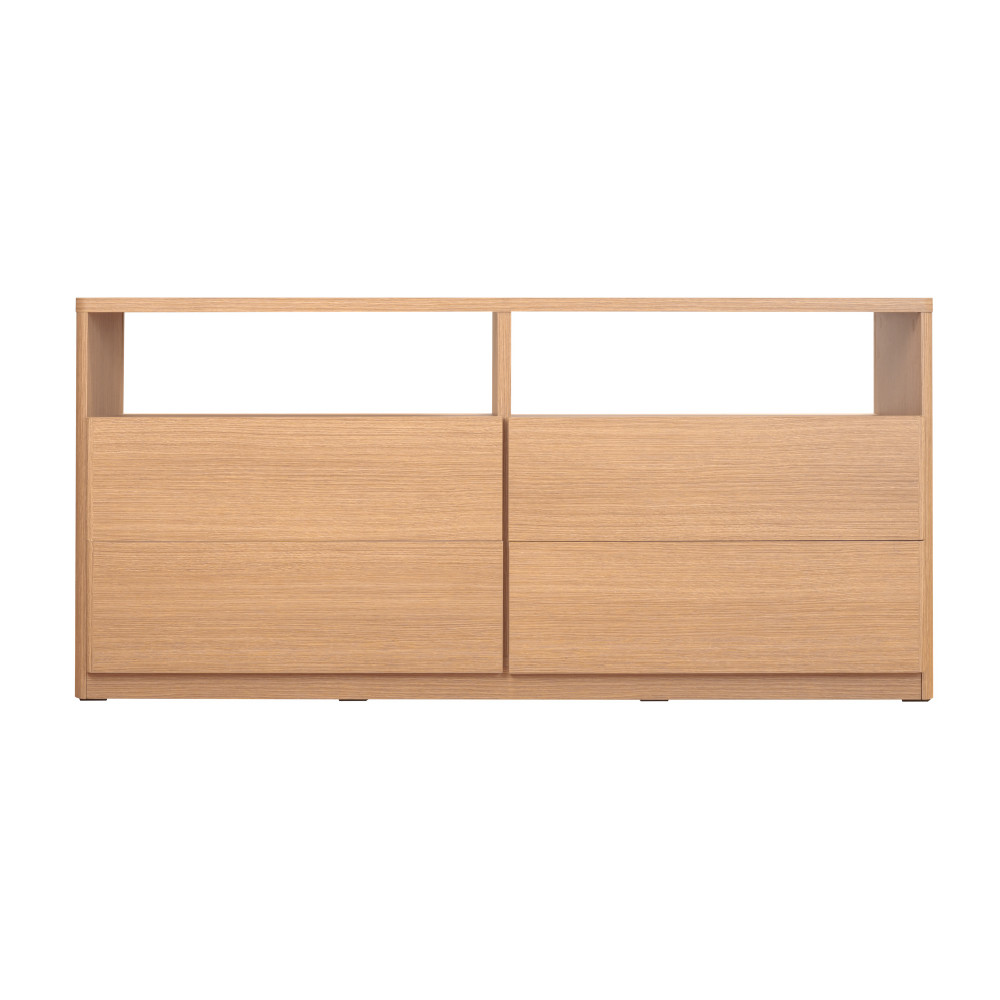 Koncept Furniture ไซด์บอร์ด PLAY รุ่น OKAYO/150-A สีแคชชูโอ๊ค (150x41x70 ซม.) แบรนด์ KONCEPT FURNITURE