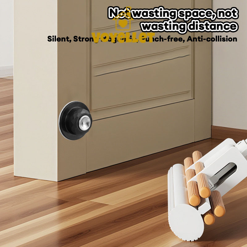 ที่กั้นประตูแบบดูดผนังมองไม่เห็นแบบไม่เจาะรู ป้องกันการชนกันของประตูห้องน้ำแบบสั้น - รูปที่ 3