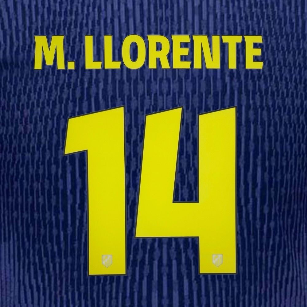 อย่างเป็นทางการ M.LLORENTE 14 Cup UCL 2025-26 Atletico Madrid Away PRINT