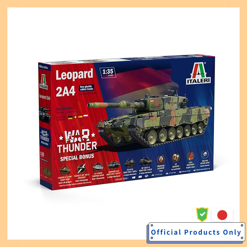 Italeri 1/35 War Thunder Leopard 2A4 Plastic Model IT35106 Tank