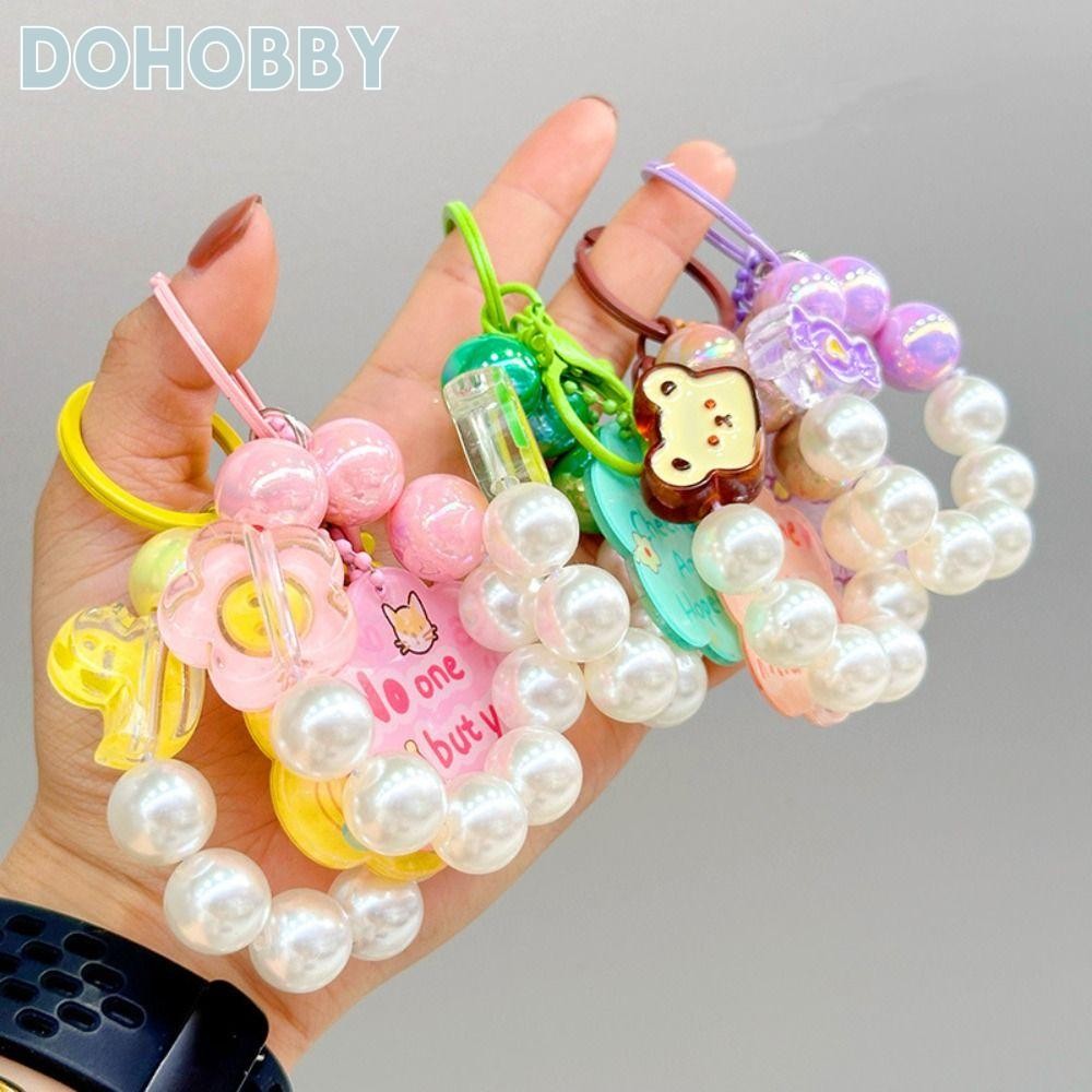 DOHOBBY โดโฮบีบี พวงกุญแจและสายรัดข้อมือลูกปัดหลากสี สำหรับตกแต่งโทรศัพท์และกระเป๋าของคุณให้น่ารักยิ่งขึ้น