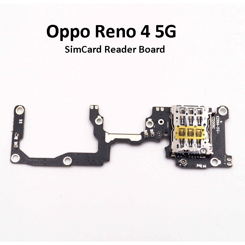 BM Oppo Reno 4 5G ( PDPM00, PDPT00, CPH2091 ) SimCard Reader ซิมการ์ด Pin PCB Board สําหรับซ่อมเปลี่