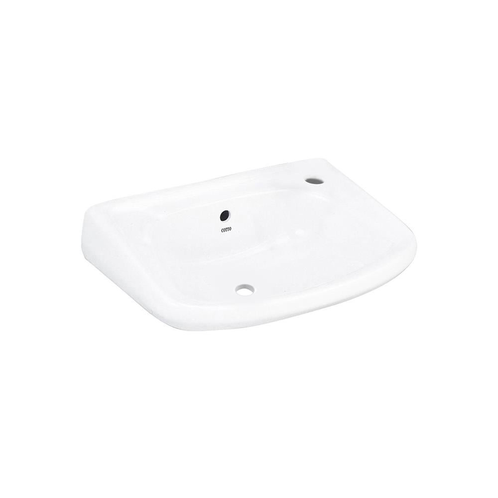 อ่างล้างหน้า แขวน C002 ขาว | COTTO | C002 สุขภัณฑ์และอ่างล้างหน้า COTTO Brand Sale Celebrate Bathroo
