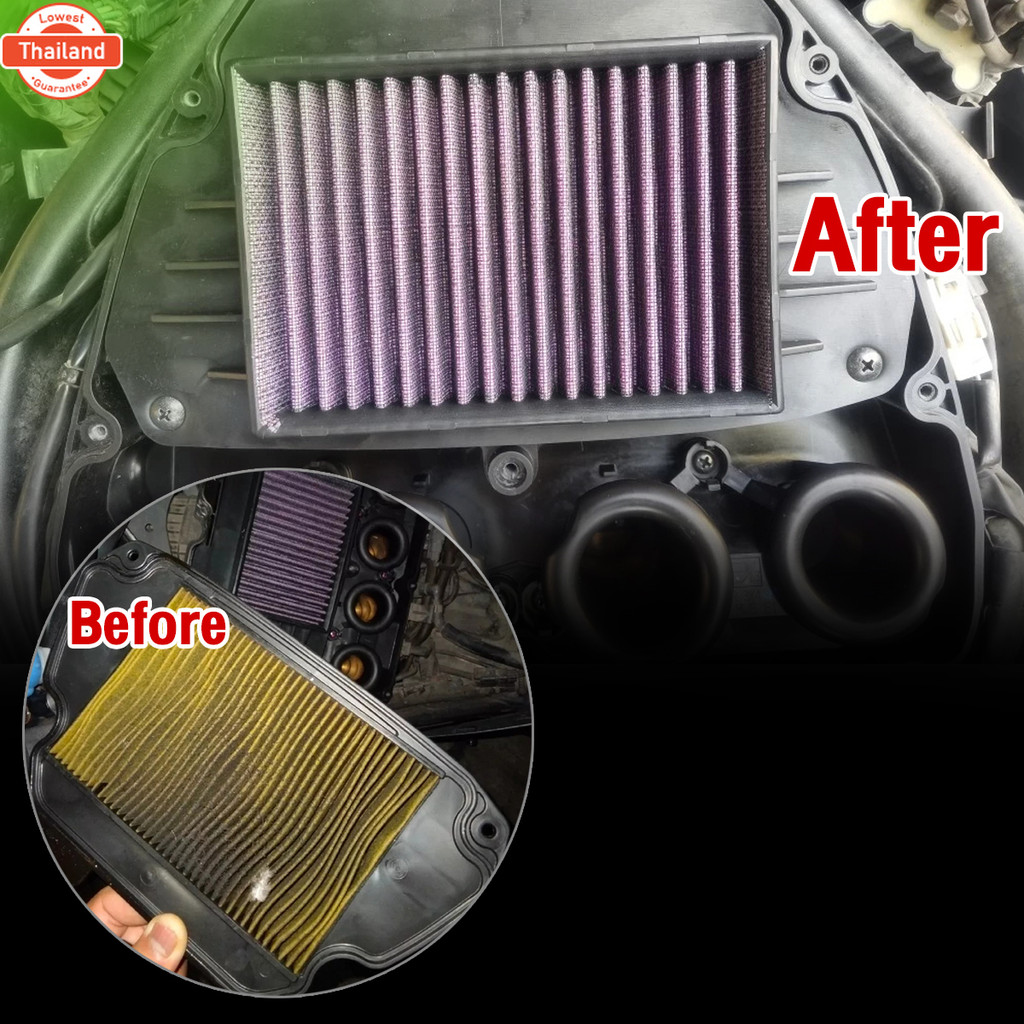 ไส้กรองอากาศ HONDA CB CB650F CBR650F CB650R  year 2014 - 2017  ของแต่ง อะไหล่แต่ง เนื้อผ้าใยสังเคราะ