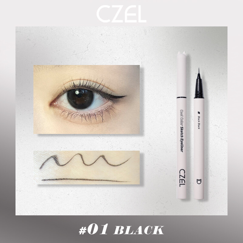 CZEL Eyeliner Cathead Eyeliner Pencil Fine Eyeliner Pencil Quick Dry Face Beginners Eyeliner