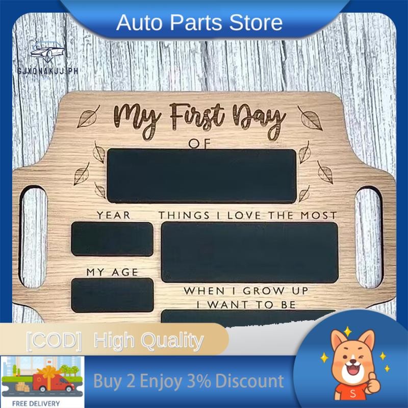 ป้ายวันแรกของโรงเรียน-กระดานภาพหน่วยความจําแบบใช้ซ้ําได้พร้อมที่จับกลับไปโรงเรียนเริ่มต้นสถานรับเลี้