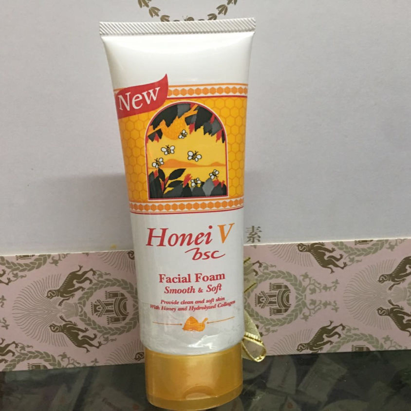 T Thailand Original Huni v bsc น้ําผึ้งธรรมชาติไวท์เทนนิ่ง Foaming Facial Cleanser Little Bee Foamin