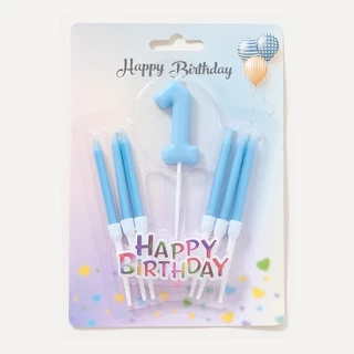 (ถูกสุดในไทย) 🎉เทียนวันเกิด เทียนตัวเลข เทียน วันเกิด Happy BirthDay ปักเค้ก cake ฉลองครบรอบ สีหวาน เลข0-9 พาสเทล V1-20