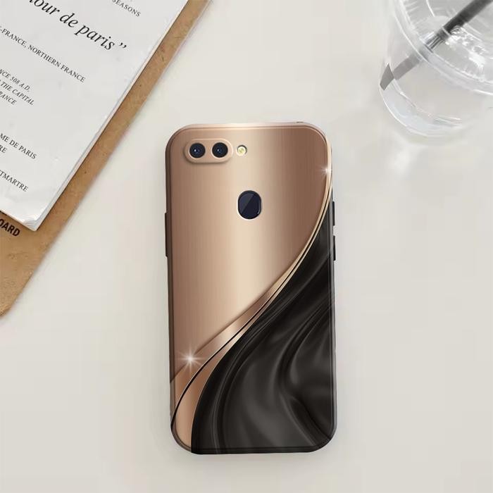 0ppo A5s A7 A12 A11K F9 F9 Pro Silicone Custom - M4rble Motif - เคส Procamera - กันชนซิลิโคน - 1, OP