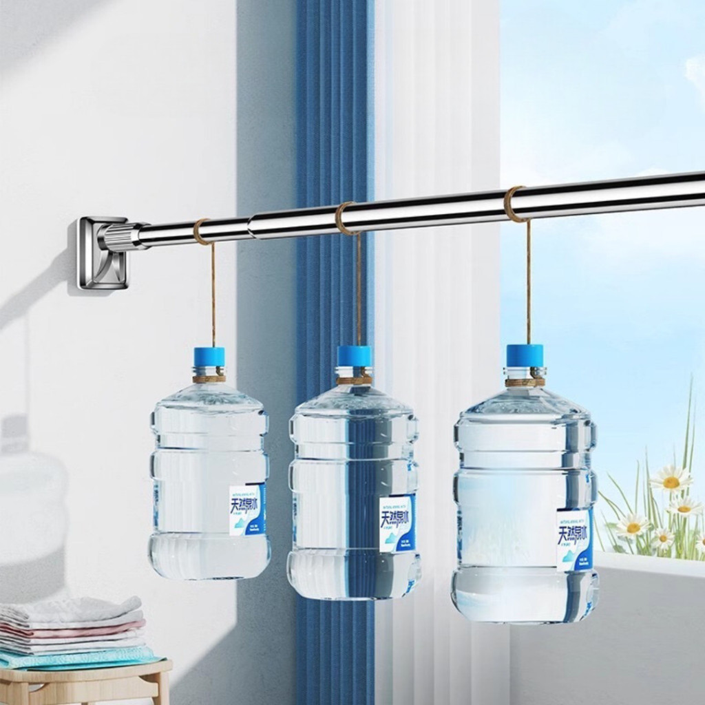 ราวผ้าม่านสเเตนเลส ไม่ต้องเจาะปรับขนาดได้ ยืดหดได้ ม่านอาบน้ำ ราวอเนกประสงค์ #AG-0020 - รูปที่ 7