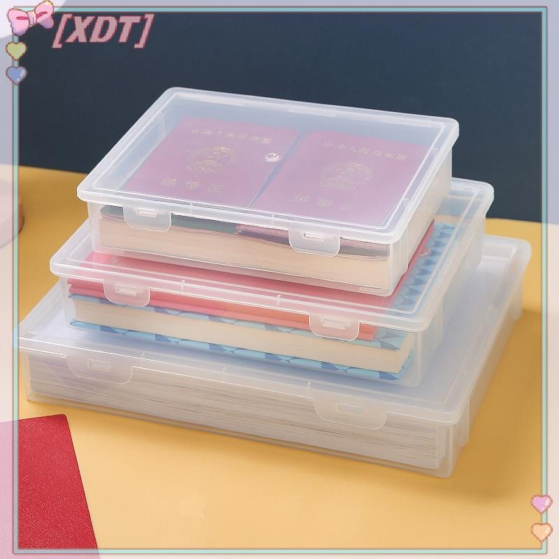 XDT กล่องเก็บเอกสาร A4 พลาสติกใส กันฝุ่น สําหรับองค์กร