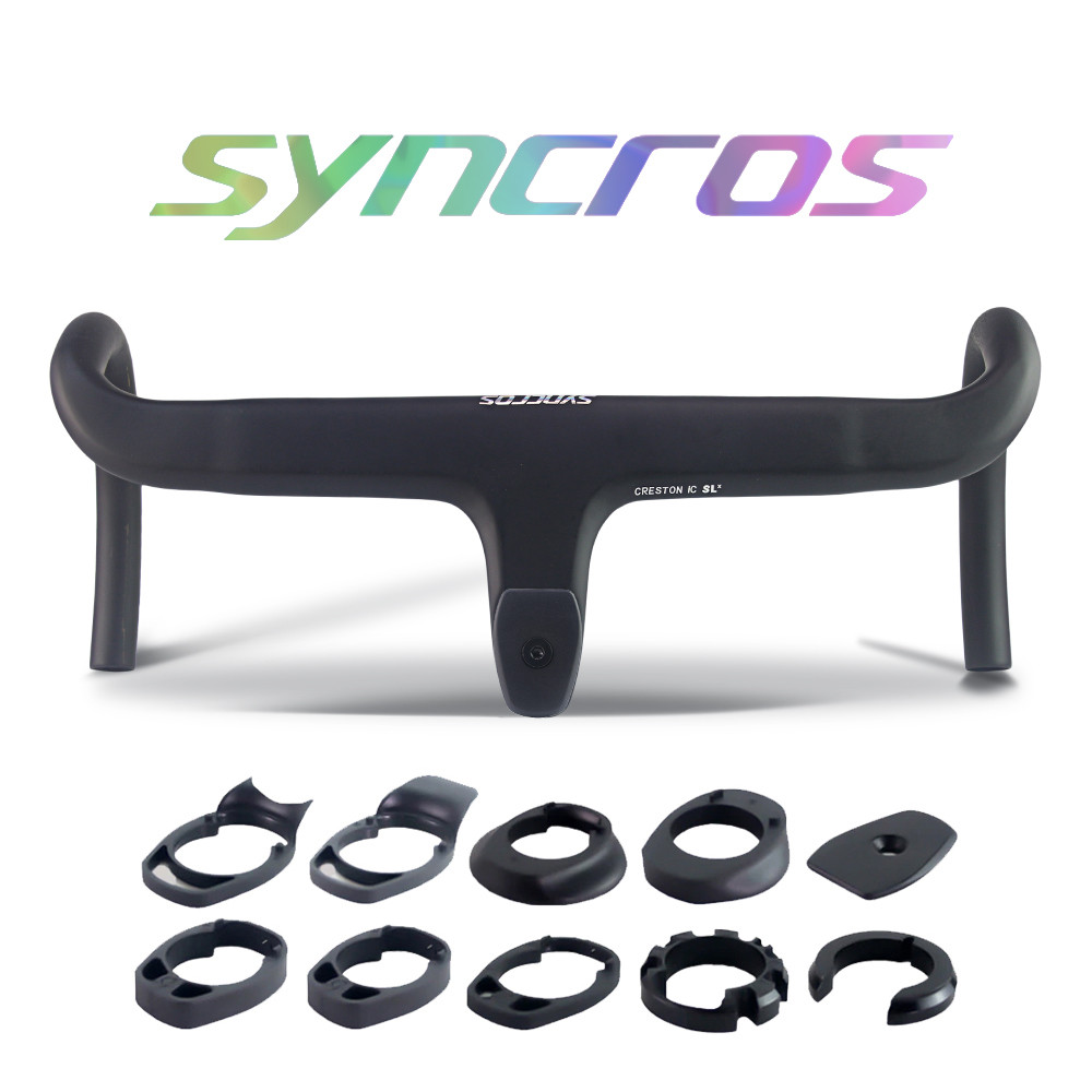Syncros Carbon Fiber Handlebar พร้อม Spacers ออกแบบสำหรับจักรยานเสือหมอบและถนน