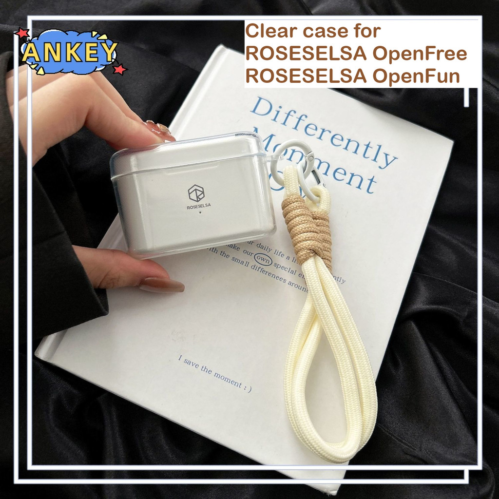 for ROSESELSA OpenFree Case Protective Transparent Clear TPU Covers ROSESELSA OpenFun Bluetooth Earphone Shell Headphone Portable