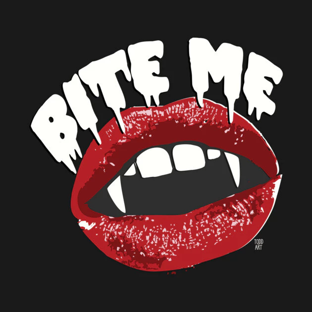 เสื้อยืด Vintage BITE ME Cotton 100% thumbnail 9
