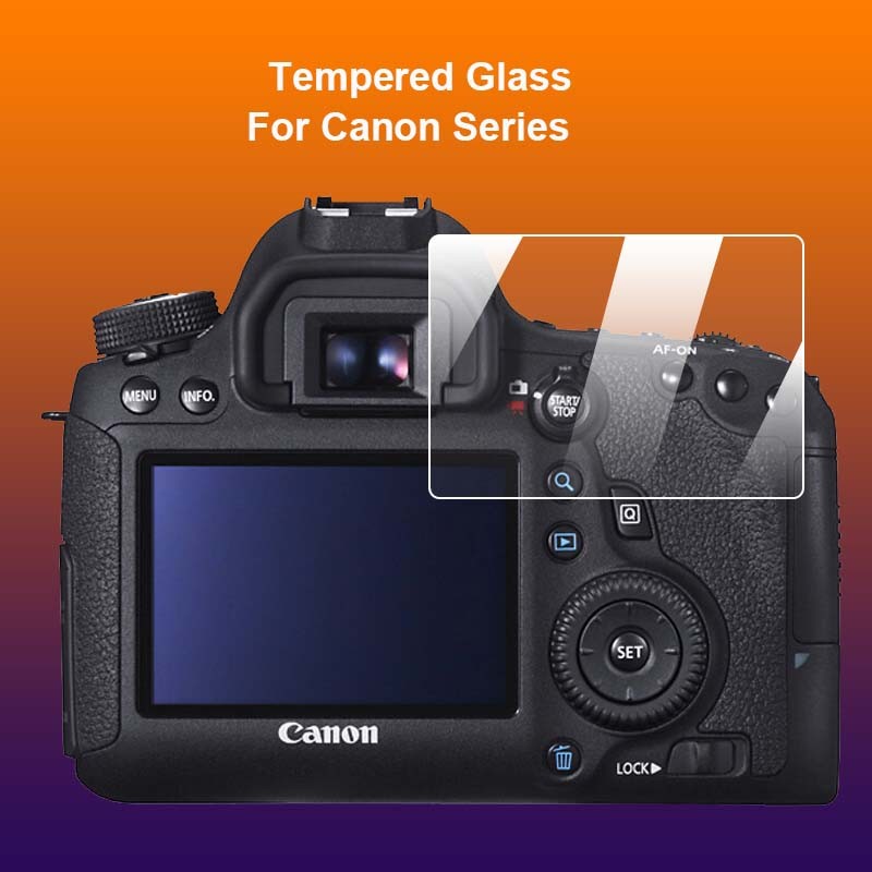 สําหรับ Canon EOS 60D 600D 550D M M2 Kiss X5 X4 Rebel T3i T2i กล้อง Anti-Scratch Clear กระจกนิรภัย 9H 2.5D หน้าจอ LCD Protector ระเบิดฟิล์ม Tough Guardened