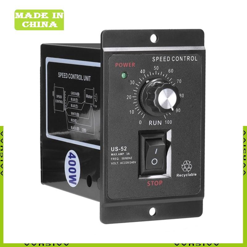 AA US-52 AC มอเตอร์ควบคุมความเร็วโมดูลไดรฟ์ 400W AC220V 50 60Hz AC Single Phase Speed Controller ทนท
