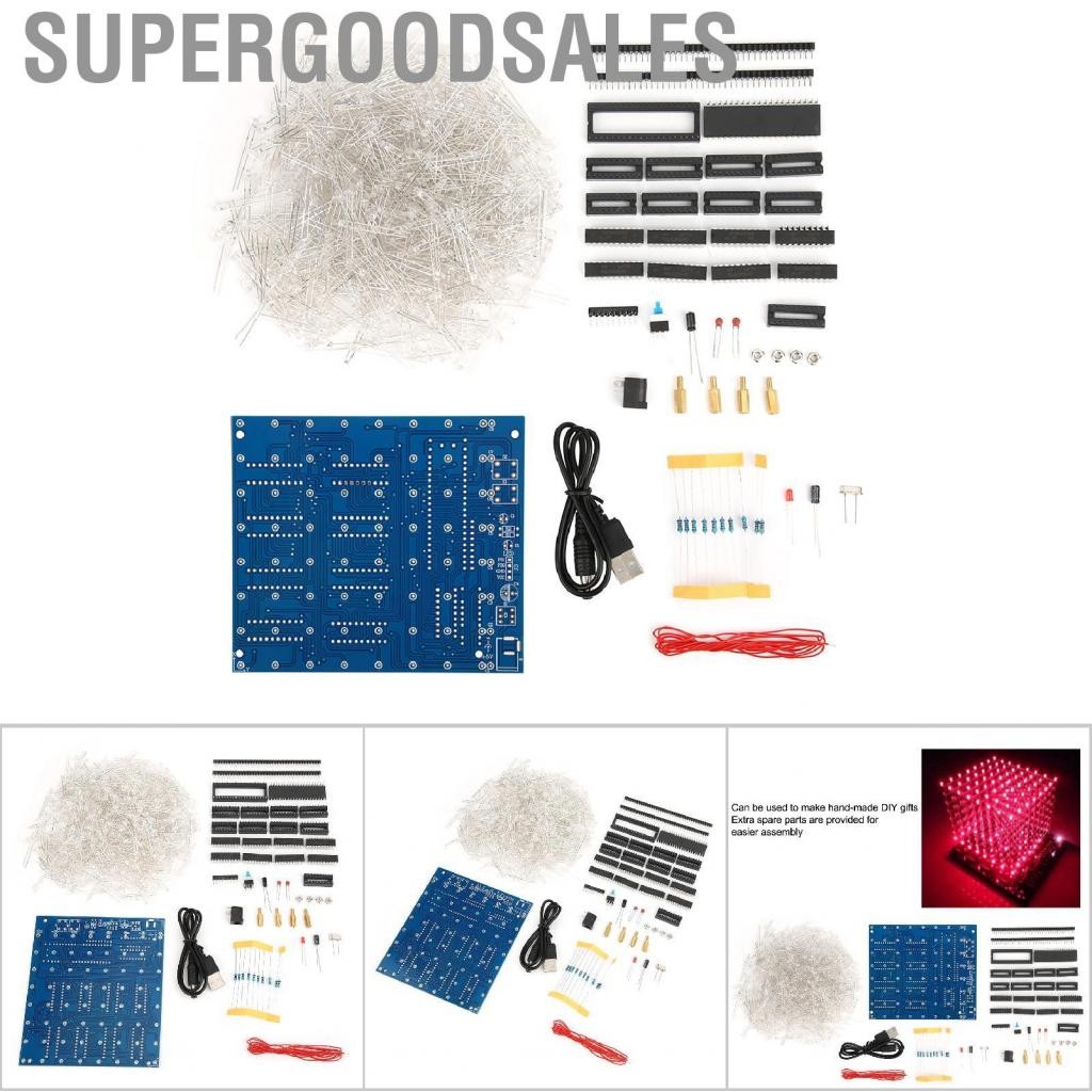 Supergoodsales Supergoodsales-th อุปกรณ์เสริม DIY 3D LED LED Squared Squared Squared CB Board Kit สำ