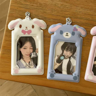 อิน น่ารักคนต่างด้าวขนมกระต่าย 10 ซม. หนาผู้ถือบัตร ความช่วยเหลือ การ์ดขนาดเล็กโพลารอยด์บัตรวิทยาเขตการจัดเก็บแสดงจี้