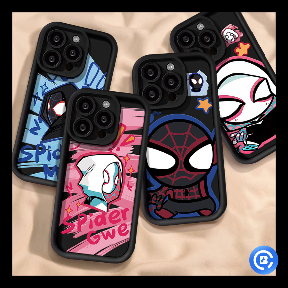 HP Spider Man รูปแบบกรณี Q รุ่นกันชนกันกระแทกเคสโทรศัพท์ SAMSUNG A54 A14 A24 A12 A13 A23 A25 A31 A22