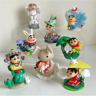 💥 จัดส่งจากประเทศไทย 💥6 ชิ้น/เซ็ต Crayon Shin chan คอสเพลย์คลาสสิก Surf เม็กซิโกอะนิเมะรูป COD สต็อกรูปตุ๊กตาของเล่นสําหรับของขวัญเด็กคอลเลกชันเครื่องประดับรถบ้านเค้กตกแต่ง