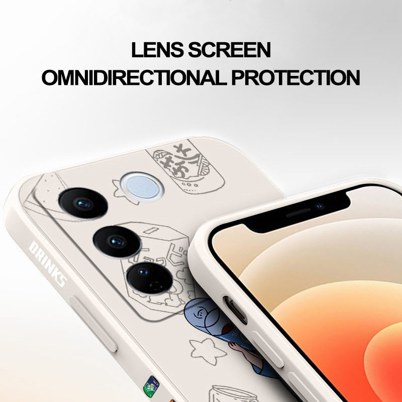 เคส Vivo V27 5G Vivo V27 Pro 5G tpu แฟชั่นซิลิโคนเคสโทรศัพท์เคสนิ่ม KCXX - รูปที่ 4