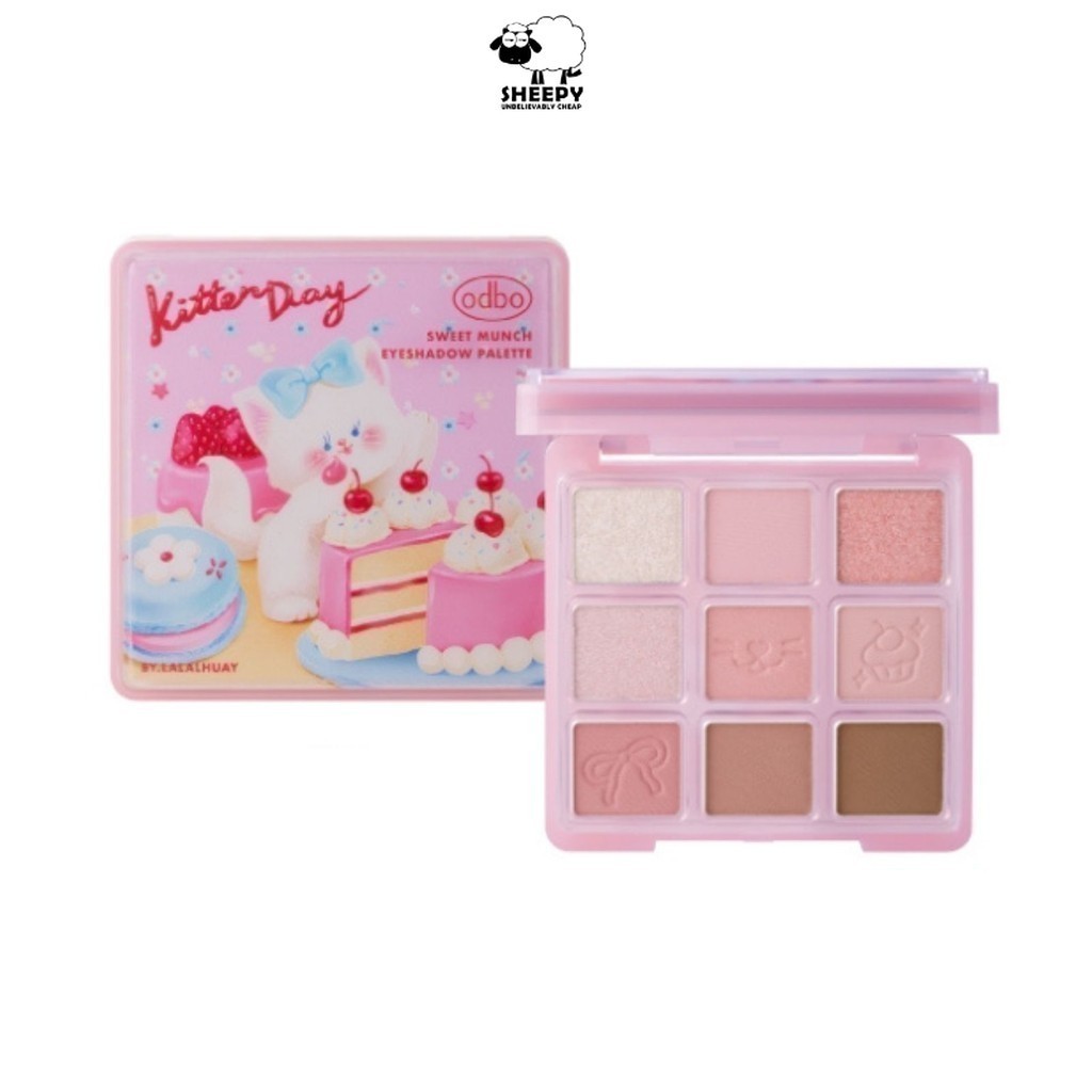 อายแชโดว์ พาเลท odbo Sweet Munch Eyeshadow Palette (OD2024)