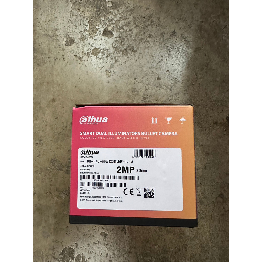 กันของหาย กล้อง Dahua DH-HAC-HFW1200TLMP-IL-A (กล้อง กระบอก 2mp + ไฟ 3 ระบบ + ไมค์)
