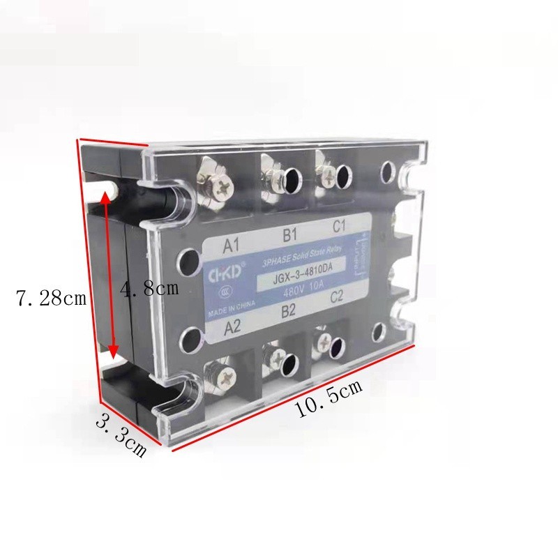 ✩JGX-3-10DA/25DA/40DA/50DA/60DA/80DA/100DA/120DA/150DA 3 Three Phase Solid State Relay 3-32VDC Contr