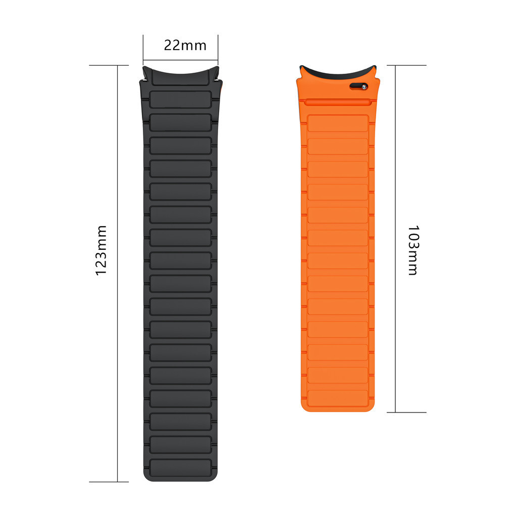 No Gaps สายซิลิโคนแม่เหล็กสําหรับ Samsung Galaxy Watch 7 6 5 4 40 มม.44 มม.5Pro 45 มม.สร้อยข้อมือสําหรับ Galaxy 6Classic 43 มม.47 มม. ราคา ถูกที่สุด ดีลบีเคเค แกลเลอรีภาพที่ 5