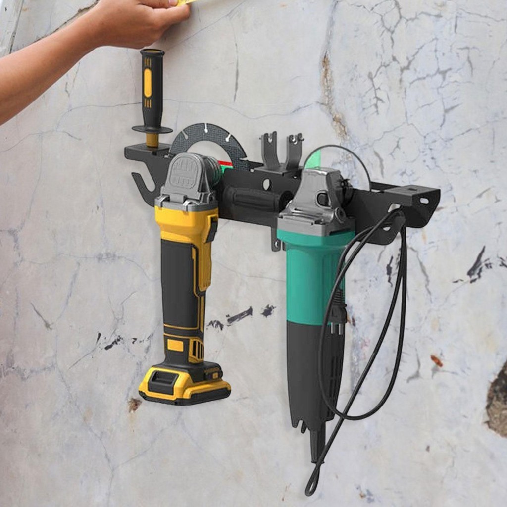 [mibum01eb] ขาตั้งเครื่องเจียร ขายึดติดผนัง 2 อ่าว ติดตั้งง่าย ที่ยึดเครื่องขัดมุม ชั้นวางเครื่องบด - รูปที่ 3