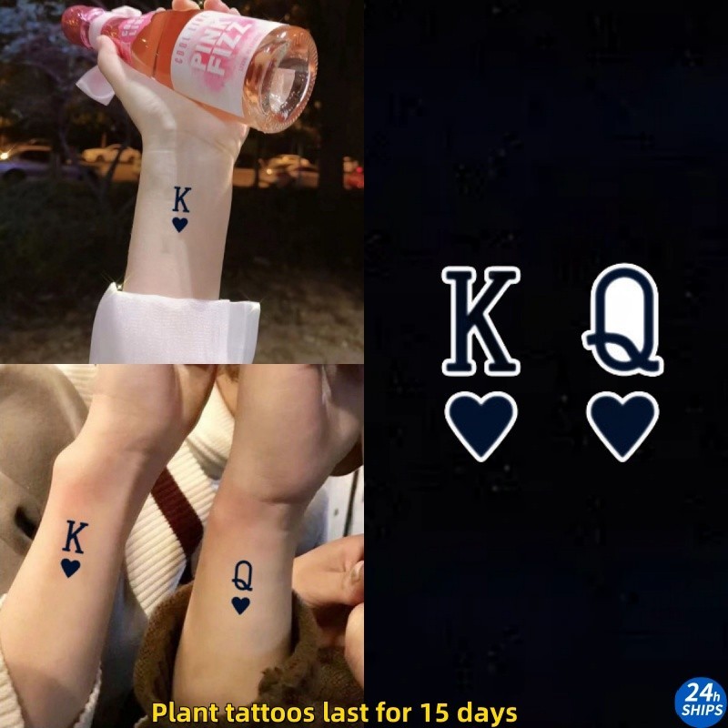 ถาม-รูปรูปแบบสักน่ารักสาวข้อมือพืชสักสติกเกอร์รอยสักกันน้ํายาวนาน15วันชั่วคราววันหยุดสัก