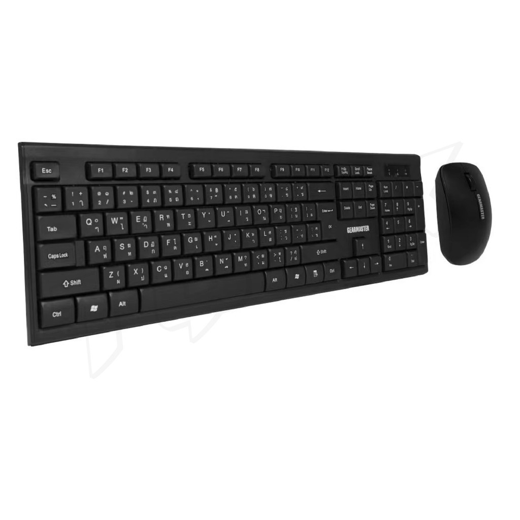 GEARMASTER GMK-103  คีย์บอร์ดและเม้าท์ไร้สาย Keyboard+Mouse Wireless