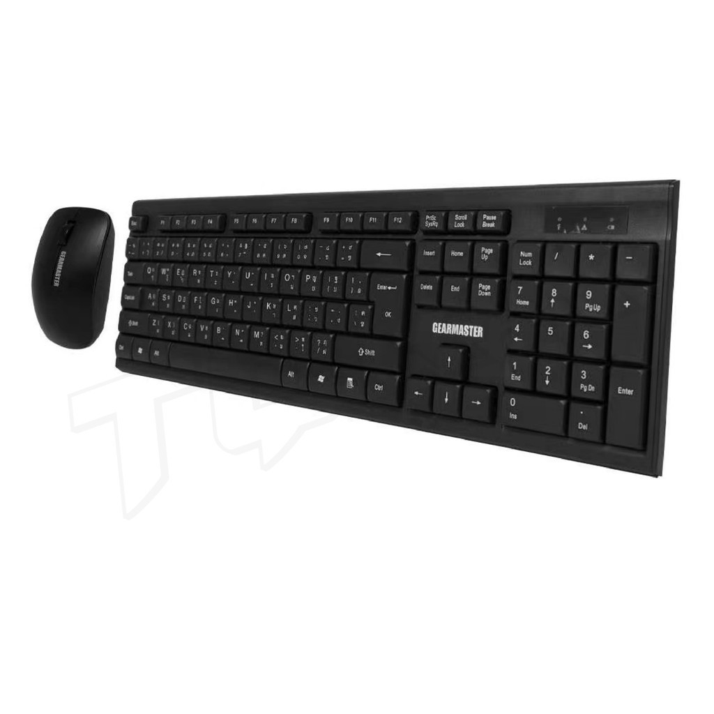 GEARMASTER GMK-103  คีย์บอร์ดและเม้าท์ไร้สาย Keyboard+Mouse Wireless