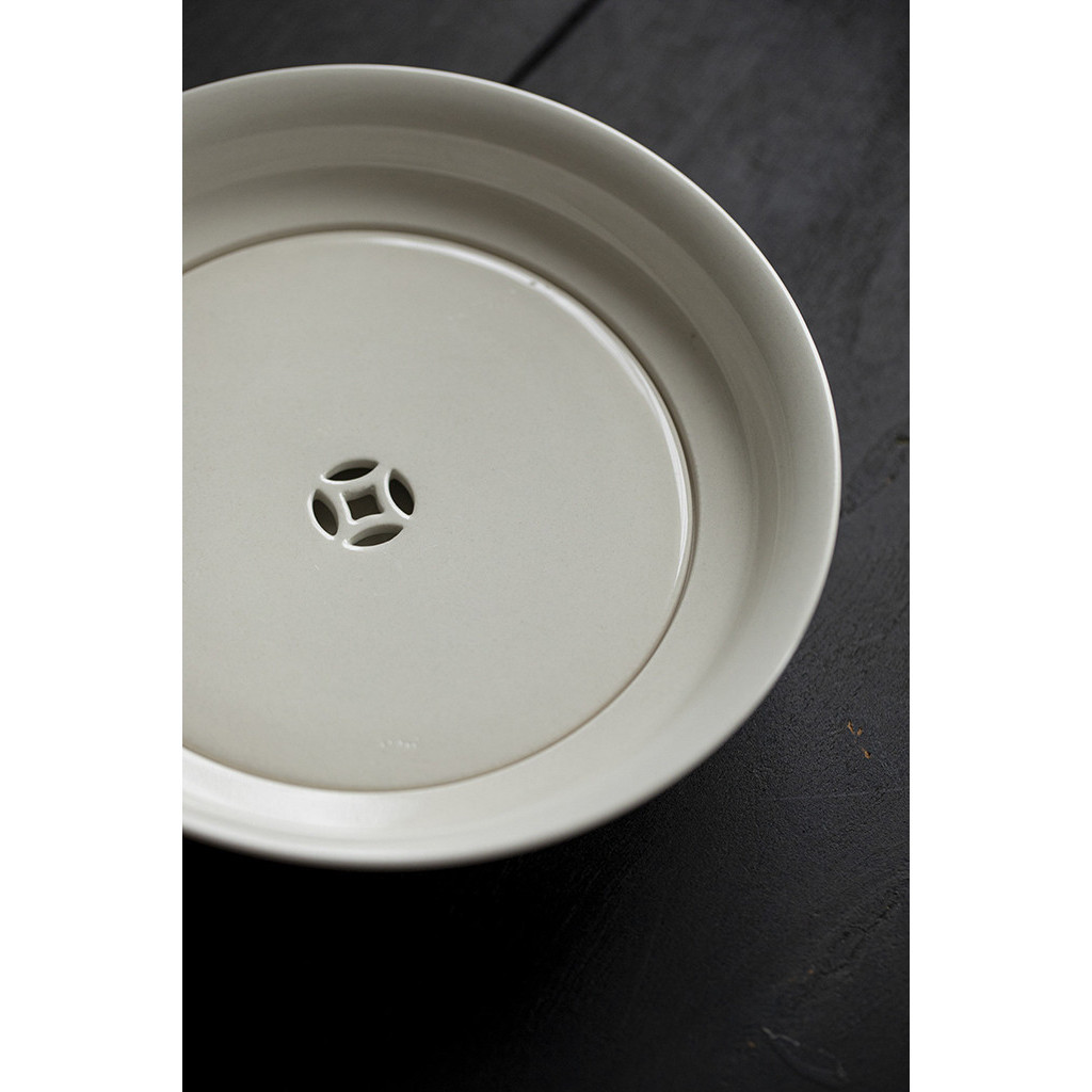 หญ้าเคลือบถาดชาขนาดใหญ่ในครัวเรือนเก็บน้ําถาดชา Handmade เซรามิค Double-Layer แห้ง Brewing ตารางถาดชาเซรามิค [A323-01] - รูปที่ 6